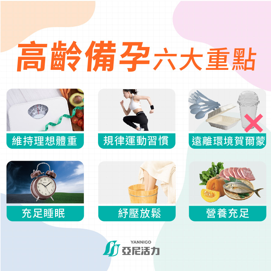 高齡備孕六大重點