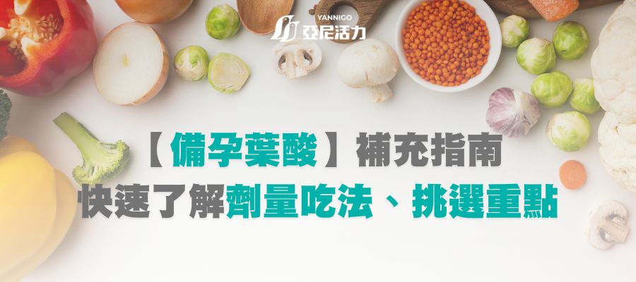 備孕葉酸推薦補充指南：快速了解劑量吃法、挑選重點